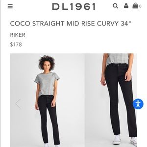 great condition like-new black DL1961 jeans as 28